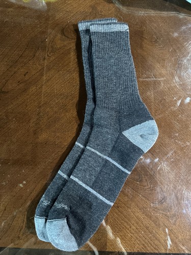MENS DARN TOUGH CHARCOAL GRAY MIDWEIGHT FULL CUSHION HIKING BOOT SOCKS L (10-12)