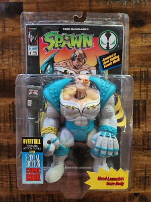 OVERTKILL Action Figure SPAWN 1994 #10106 McFarlane Sealed ON CARD