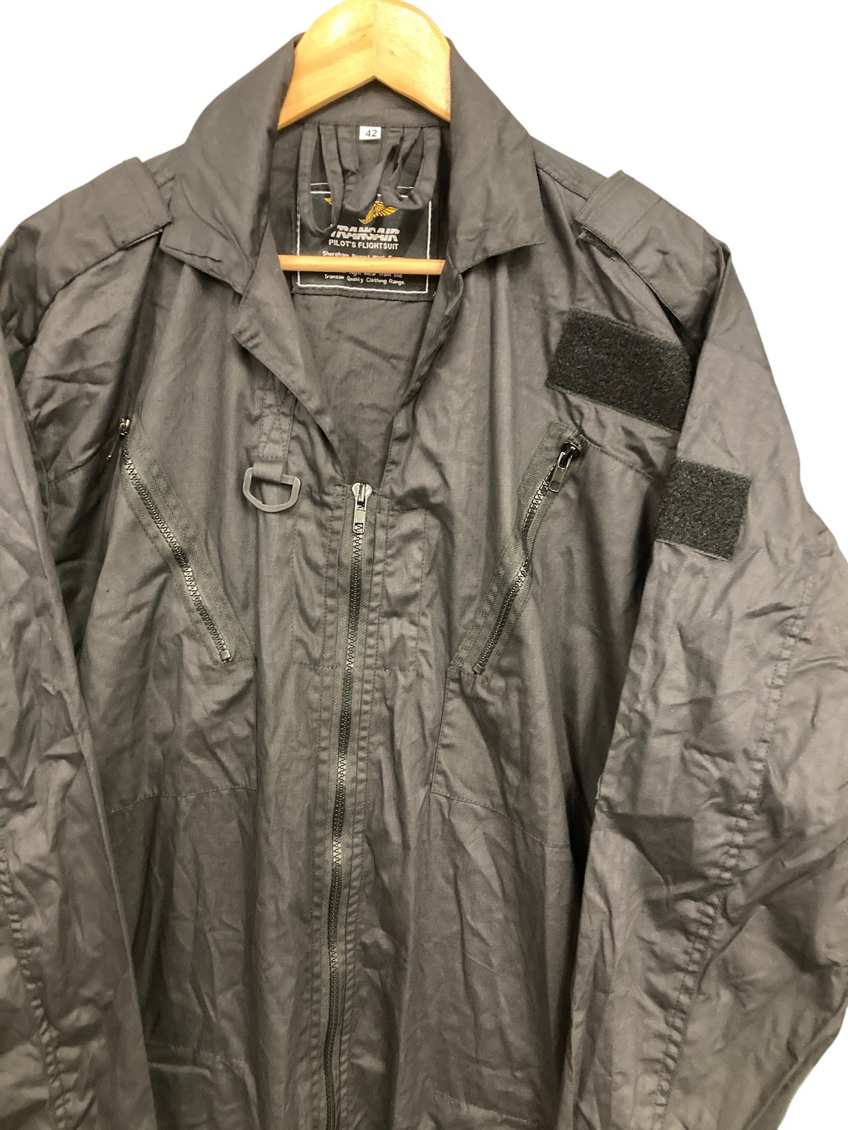 Pilot's Flight Suit Transair Tactical Black RAF Air Force Jumpsuit Overalls - Picture 3 of 12