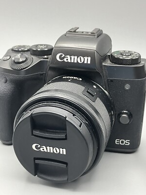 Canon EOS M5 24.2MP Digital Camera Kit w/ Canon 15-45mm STM Lens (Black)