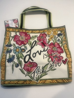 NWT New BRIGHTON Canvas LOVE IS IN THE AIR TOTE $150