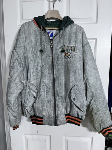 ジャケット・アウター 90s MIAMI UNIVERSITY HURRICANES JKT XL Vintage 90s Starter University Of Miami Hurricanes Puffer