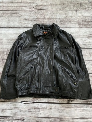 VINTAGE BMW CLASSIC CROPPED LEATHER JACKET Y2K MADE IN KOREA