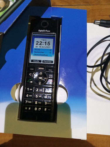 AVM FRITZ!Fon MT-F DECT Farbdisplay Schnurlos-Telefon - Schwarz mit OVP