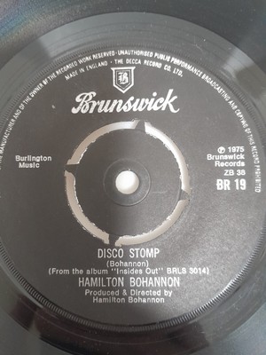 Hamilton Bohannon  - Disco stomp/Run it on down Mr D.J on Brunswick label.  Soul
