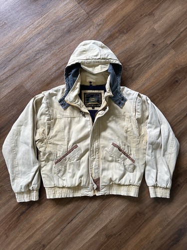 Vintage Structure Canvas Hooded Work Jacket Men’s Size Small