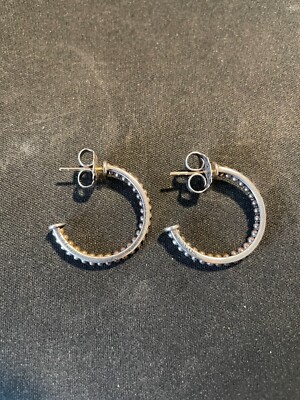 LAGOS Caviar Two-tone Hoop Earrings