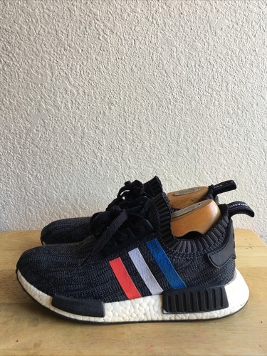 adidas nmd r1 tri color stripes white