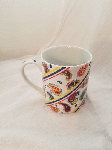 1985 Taitu Paisley Coffee Cup Mug by E. Bargain Italy