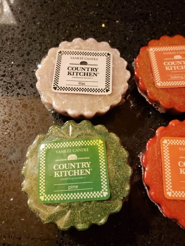 Yankee Candle Tart Set of 7 Country Kitchen Variety Scents Wax Potpourri Melts