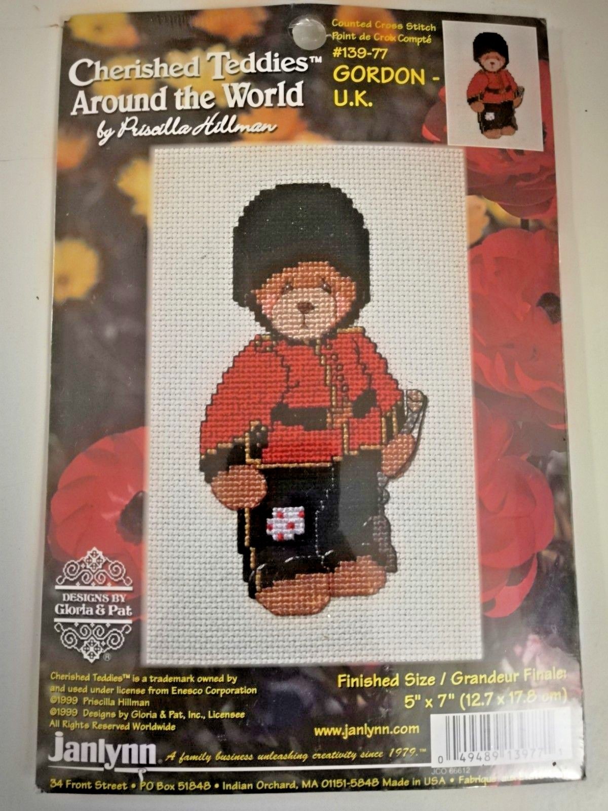 Cherished Teddies Around The World Cross Stitch Kit Gordon UK Janlynn 5