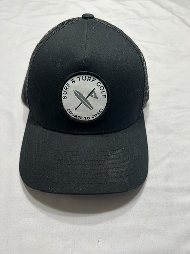 Surf & Turf Golf Course To Coast Black Adjustable Snapback