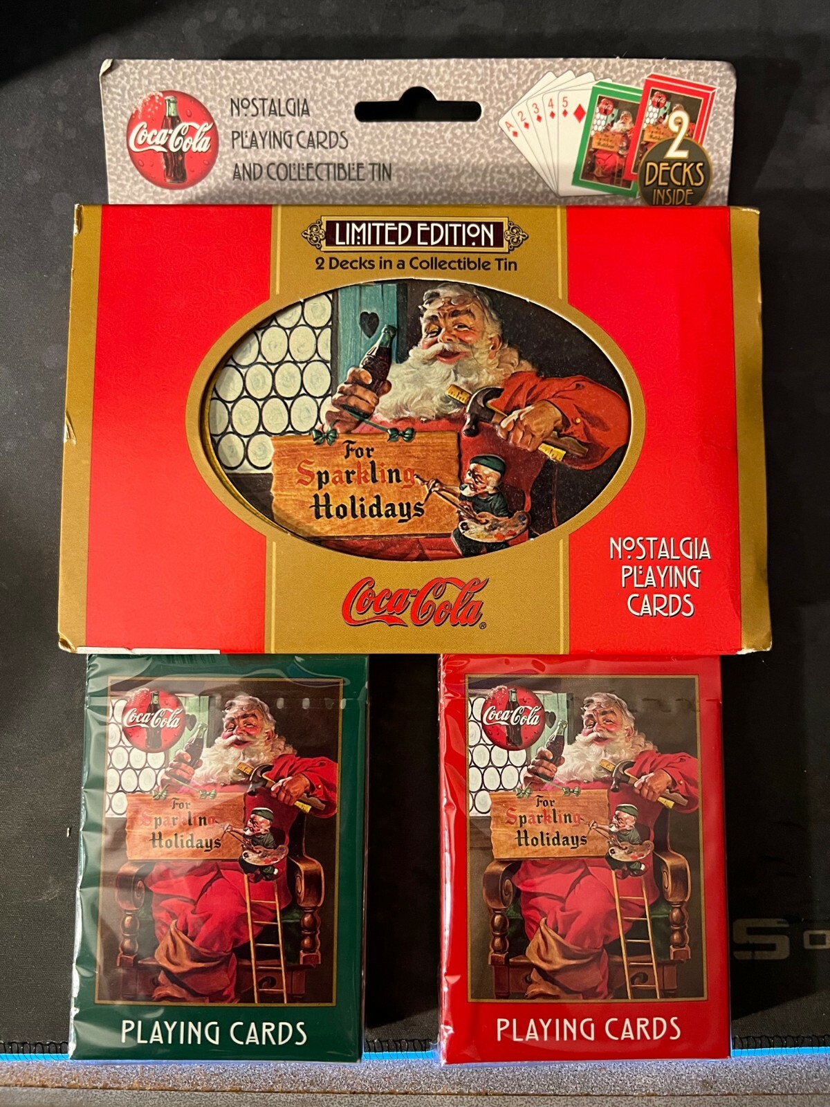 CocaCola Nostalgia Playing Cards コカコーラ Coca-Cola Nostalgia Playing Cards 2 Decks Limited Edition