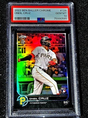 ONeil Cruz 2022 Topps Chrome Ben Baller Black Rookie RC #128 SP 