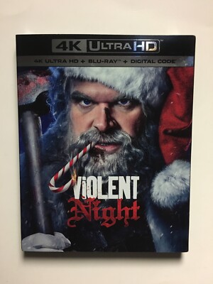 Violent Night (4K UHD Blu-ray/Blu-ray, Digital) NEW w/slipcover