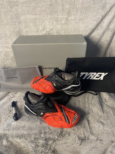 Pre-owned Balenciaga Tyrex Da Cancellare Red/black Shoes Womens Size Eu 37/ Us 6.5 W