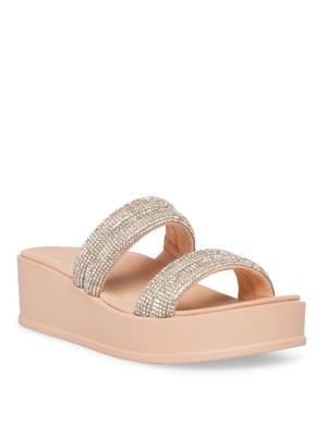 

ANNE KLEIN Женские розовые сандалии без шнуровки на танкетке Vanessa Toe 1-1/2 дюйма на платформе 7,5 7,5, Розовый, VANE01F9