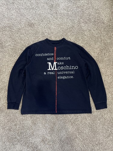 Vintage Moschino Jeans sweatshirt men's L (On tag XXL) | eBay Vintage Moschino Jeans sweatshirt men's L (On tag XXL) | eBay