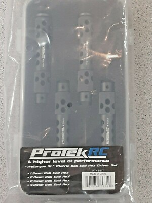 ProTek RC ''TruTorque SL'' Metric Ball End Hex Driver Set (4) Brand New!!