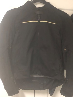 REAX ALTA BLACK/GRAY MESH MOTORCYCLE JACKET SIZE M