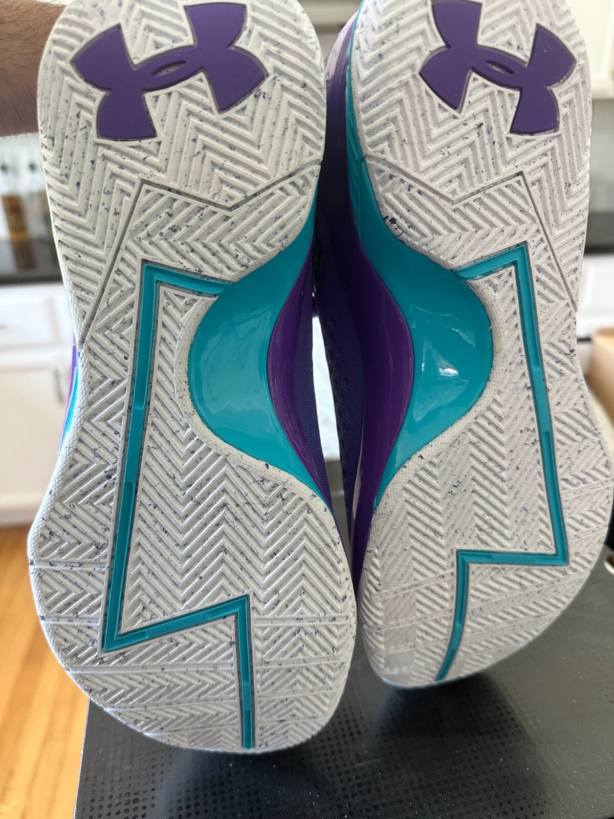 Pre-owned Under Armour Curry 1 Retro 2022 Mid (size 12 ) Father To Son Basketball Shoes In Purple