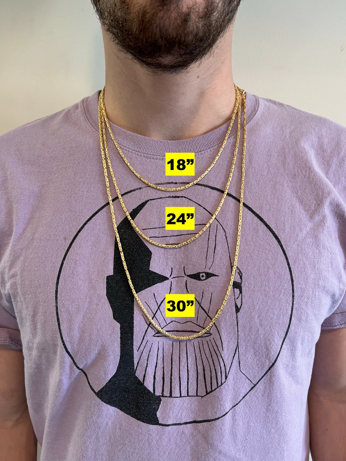 Real 14k Gold Plated Over 925 Silver Byzantine Rope Chain Necklace 2mm 16-30"