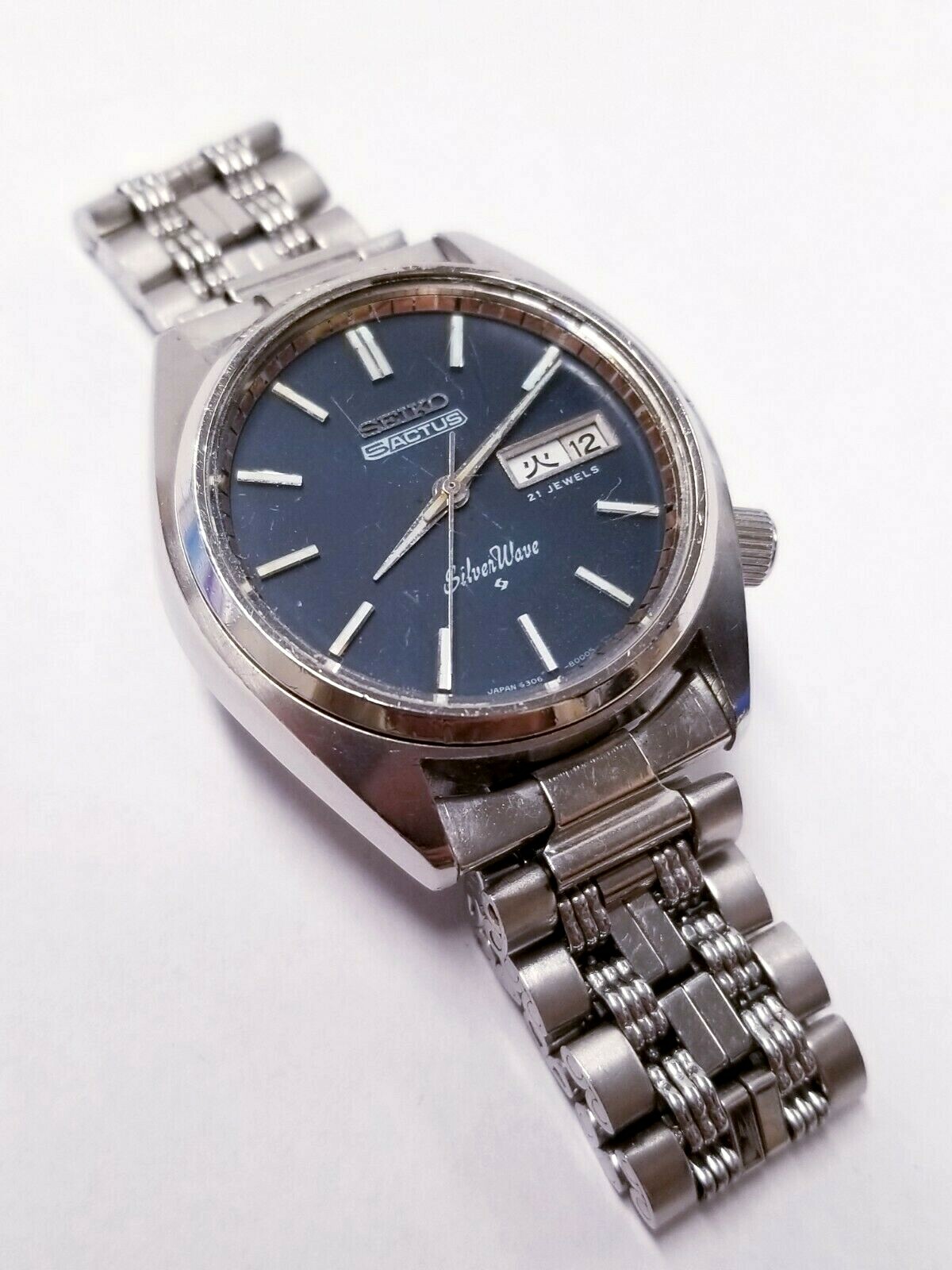 Vintage Seiko Actus Silver Wave 6306-8000 Men's Watch Vintage Seiko Actus Silver Wave 6306-8000 Men's Watch
