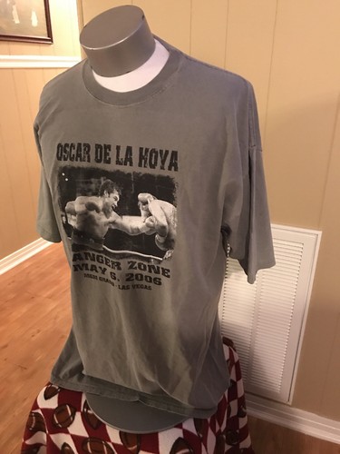 De la Hoya vs Mayorga DANGER ZONE T-Shirt MGM GRAND May 6, 2006 RARE Estate find