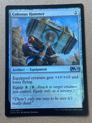 Colossus Hammer 223/280 - Foil Near Mint Magic 2020 Core Set Colossus Hammer 223/280 - Foil Near Mint Magic 2020 Core Set