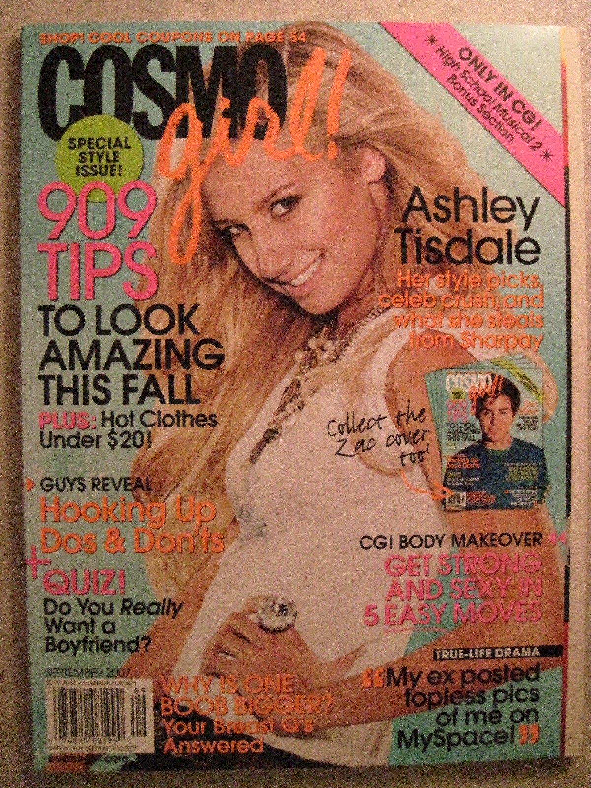 2007 September Cosmo Girl Magazine Ashley Tisdale | eBay