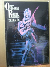 Vintage Ozzy Osbourne Randy Rhoads tribute 1987 poster heavy metal