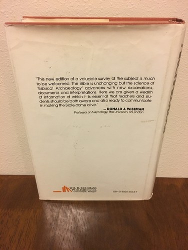 The Bible And Archaeology By J.A. Thompson - Hardback - 3rd Edition Revised 1982