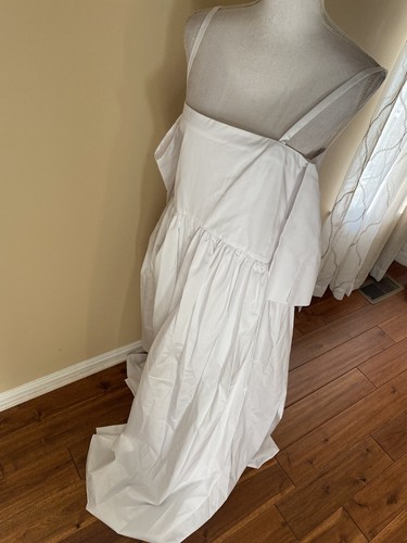 Pre-owned Rosie Assoulin Poplin Maxi Dress Sz 6 $1250 In Pink