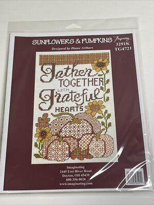 Imaginating Sunflowers & Pumpkins by Diane Arthurs Counted Cross Stitch Kit