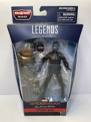 Marvel Legends Spider-Man Stealth Suit Far From Home Molten Man MIB