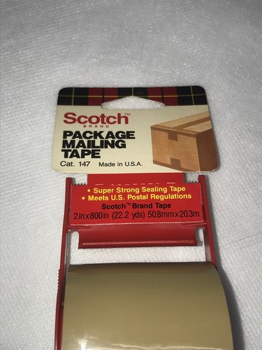 Scotch 3M Storage Packing Tape/tan - 6 Rolls Heavy Duty Shipping Packaging