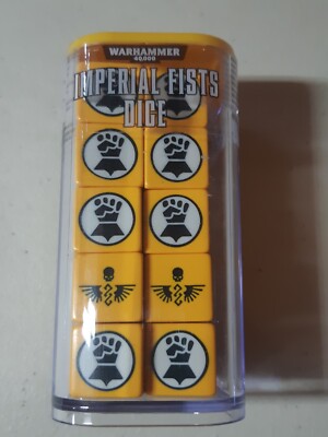 Imperial Fists Dice Warhammer 40000 40K 30K Heresy Games Workshop