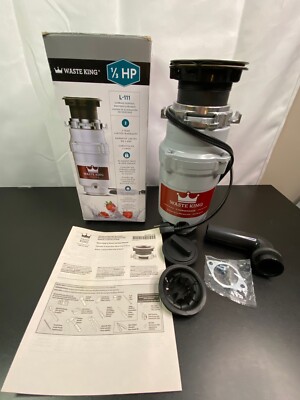 Waste King L-111 White 1/3 HP EZ Mount Twist And Lock Design Garbage Disposal