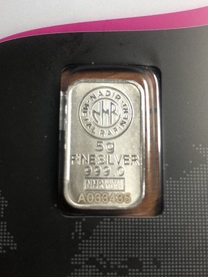 Lingotin argent massif 5 grammes 999emes NADIR