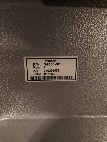 Melco Bravo 16 Needle Embroidery Machine Very low Stitch Count Hoopmaster Inc