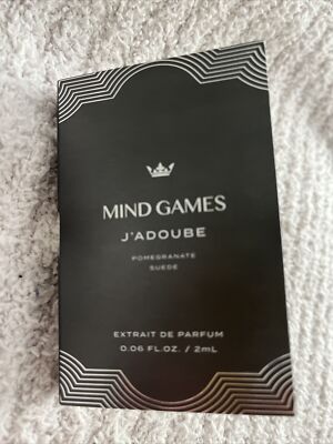 Mind Games J Adoube Extrait de Parfum Sample Spray .06oz, 2mL New in Card