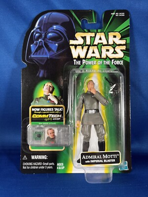 Star Wars Power Of The Force POTF Commtech Admiral Motti Action Figure 1990 New