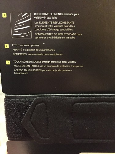 Nike Running Reflective Flash Arm Band Fits Most Cell Phones Touch-Screen Access