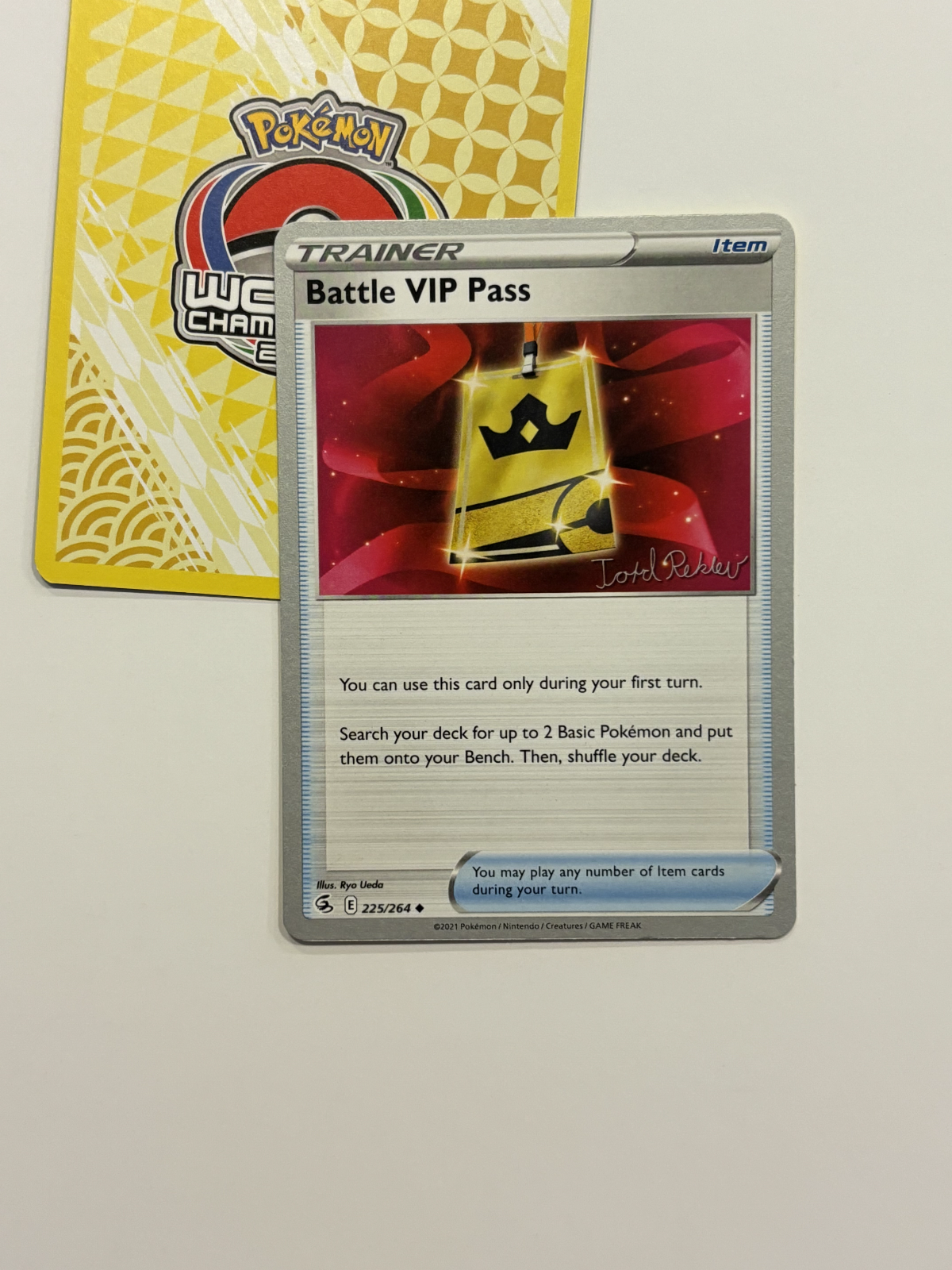 Battle VIP Pass 225/264 2023 Pokemon World Championships Battle VIP Pass 225/264 2023 Pokemon World Championships
