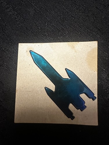 Vintage 80s Mystik Oilies Oilie Oily Oilly Spaceship Rocketship Touch Sticker