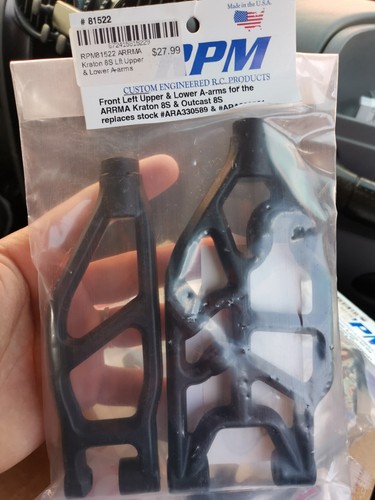 o RPM 81522 Front Left Upper & Lower A-arms ARRMA Kraton 8S