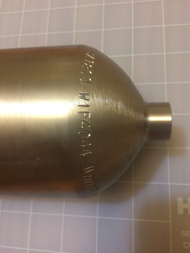 Sample Cylinder, 304 Stainless Steel double ended Female  1/4” Pipe fittings.