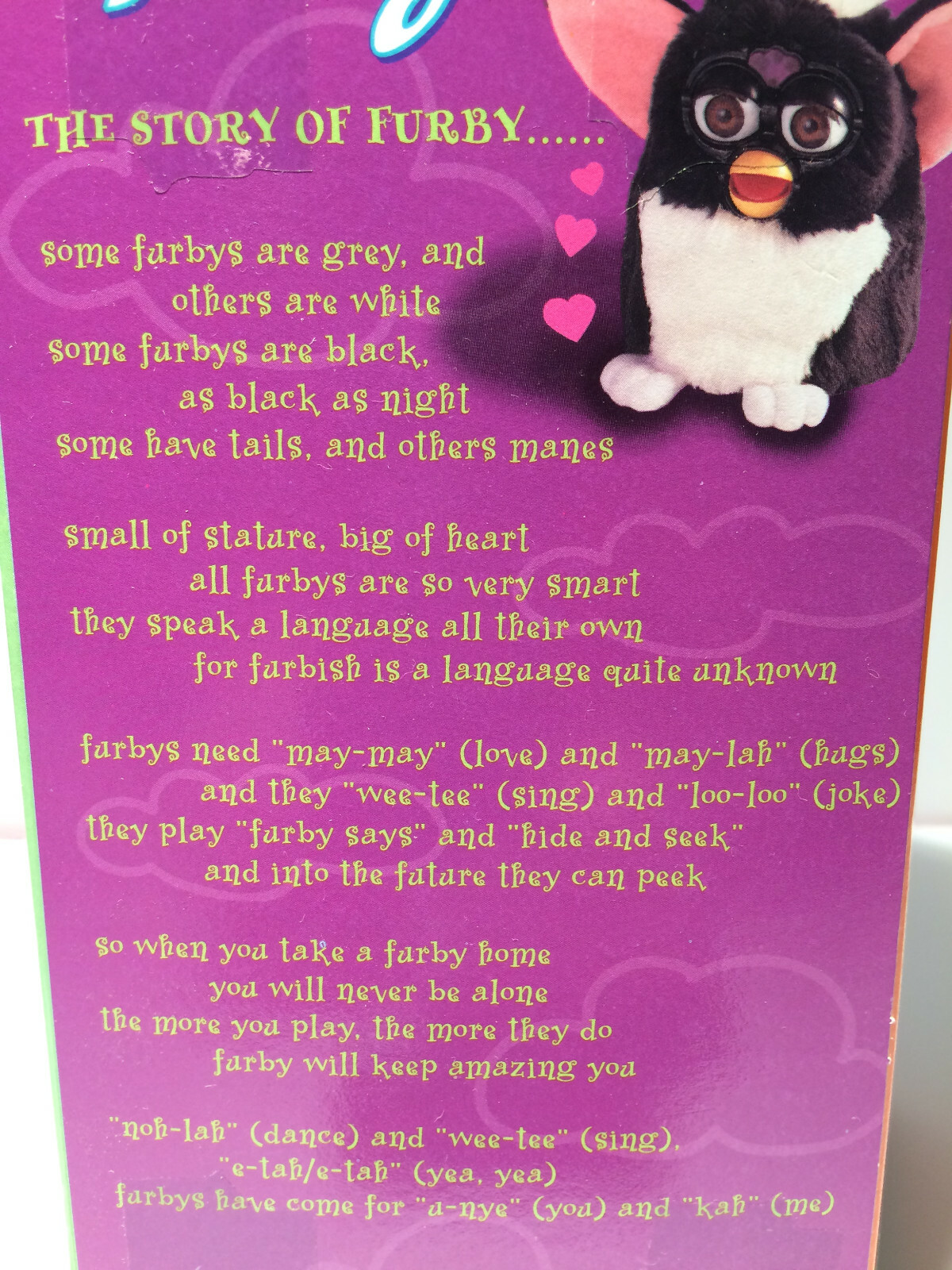 1998 Tiger Electronics Furby Dalmation White with Black Spots - Sealed in Box