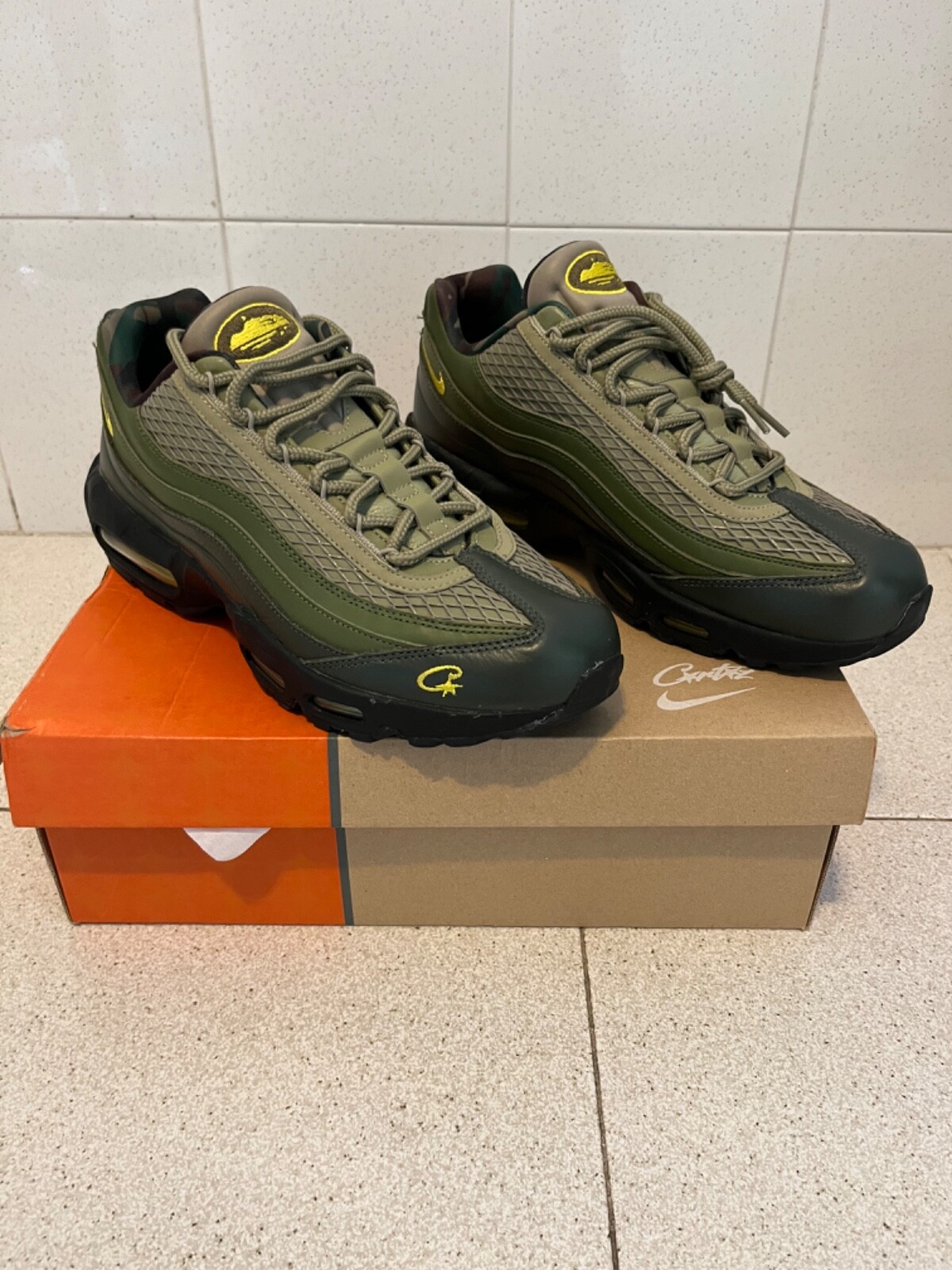 靴 Nike corteiz Air Max 95 Gotta Green Nike Air Max 95 SP Corteiz Gutta Green Men's - FB2709-300 - US