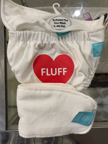 Charlie Banana Fleece Reusable & Washable Cloth Diapers One-Size w 1 liner FLUFF